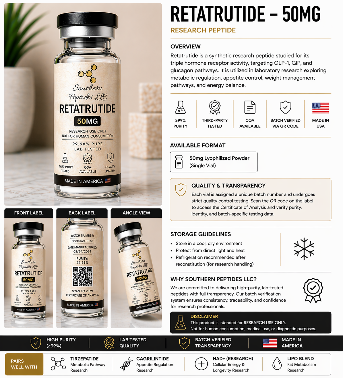 Retatrutide - 50mg